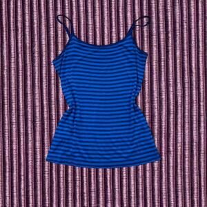 ❤️Ann Taylor Loft blue striped tank top❤️